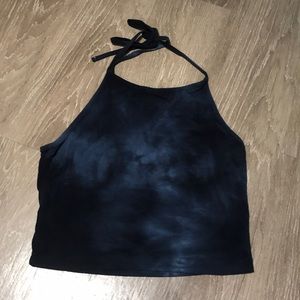 Brandy Melville halter neck cropped top in tie dye